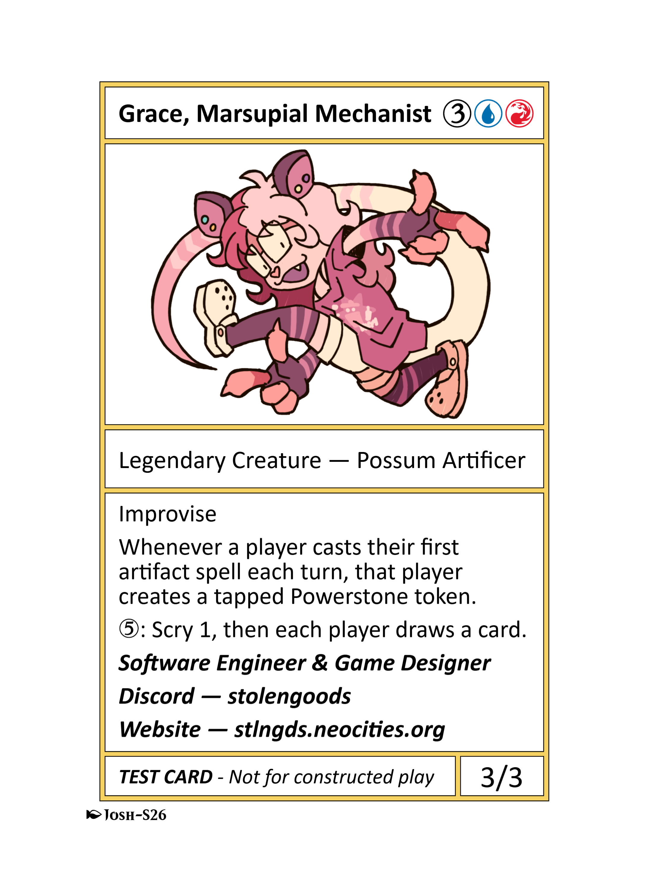 Grace, Marsupial Mechanist